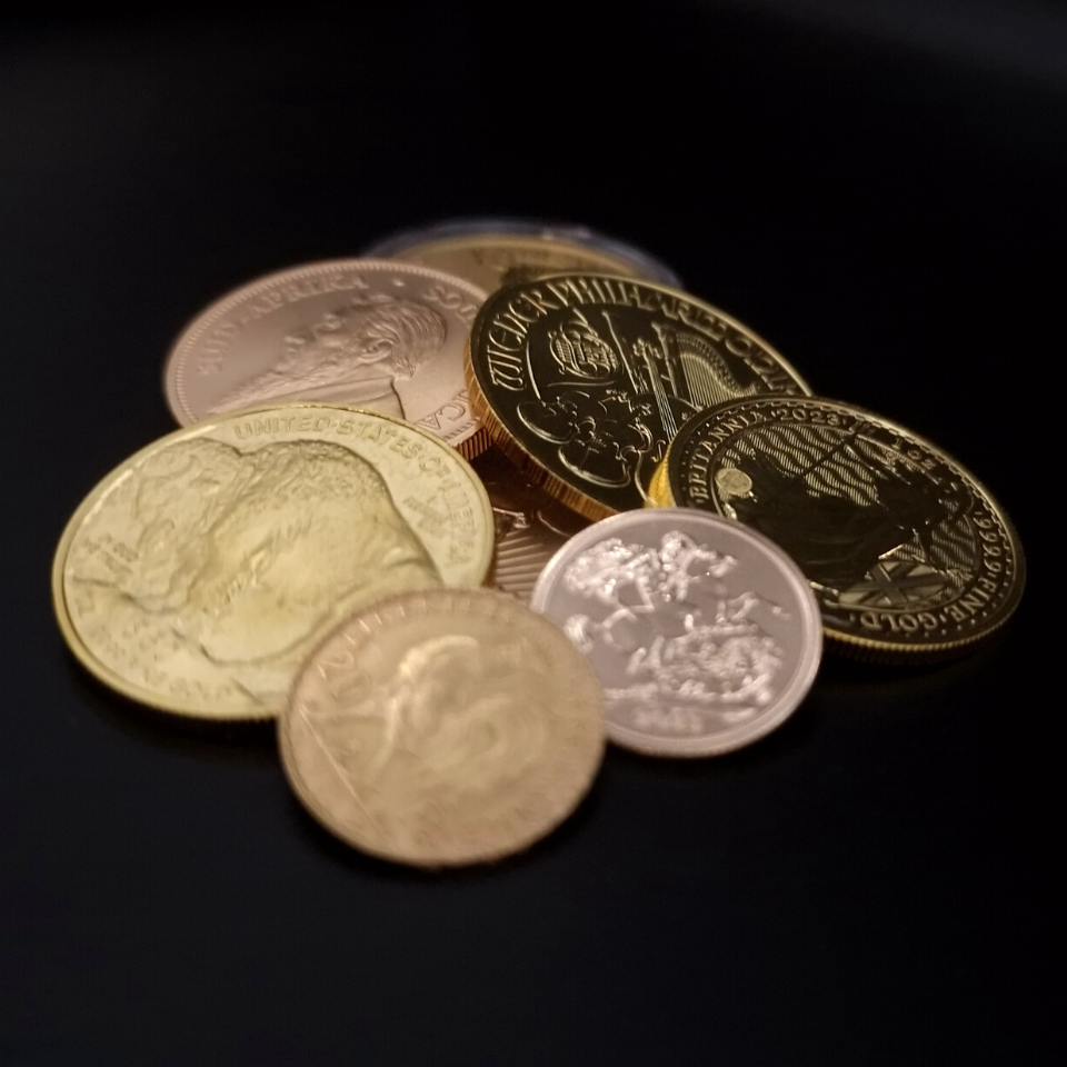 Investīciju zelta monētu klāsts Tavex filiālēs